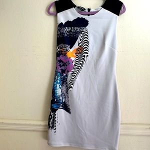 Dress - Bebe back zip fitted dress